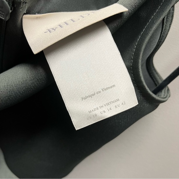 BHLDN Cali Satin Dress in Forrest - Picture 5 of 7